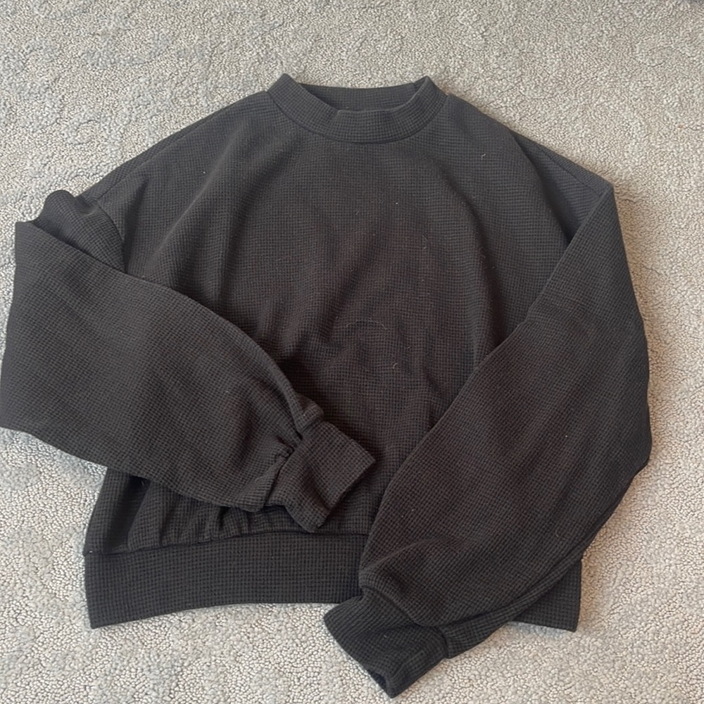 Waffle crewneck